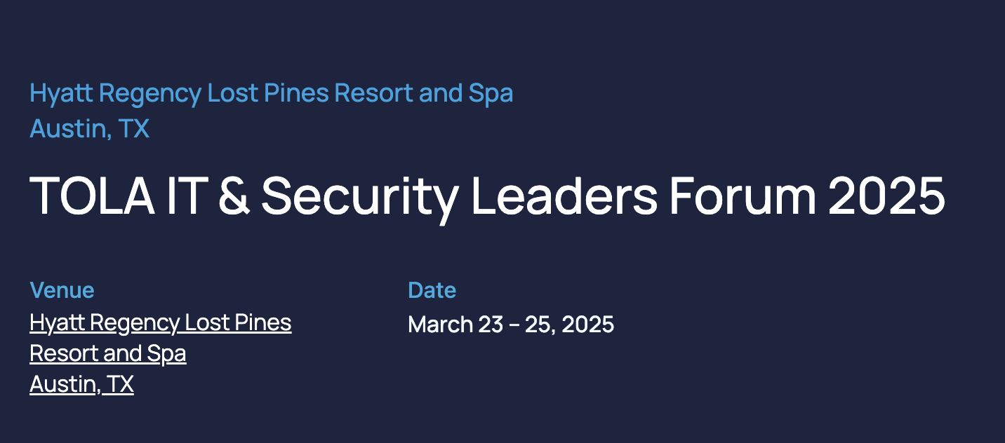 SINC TOLA IT & Security Leaders Forum